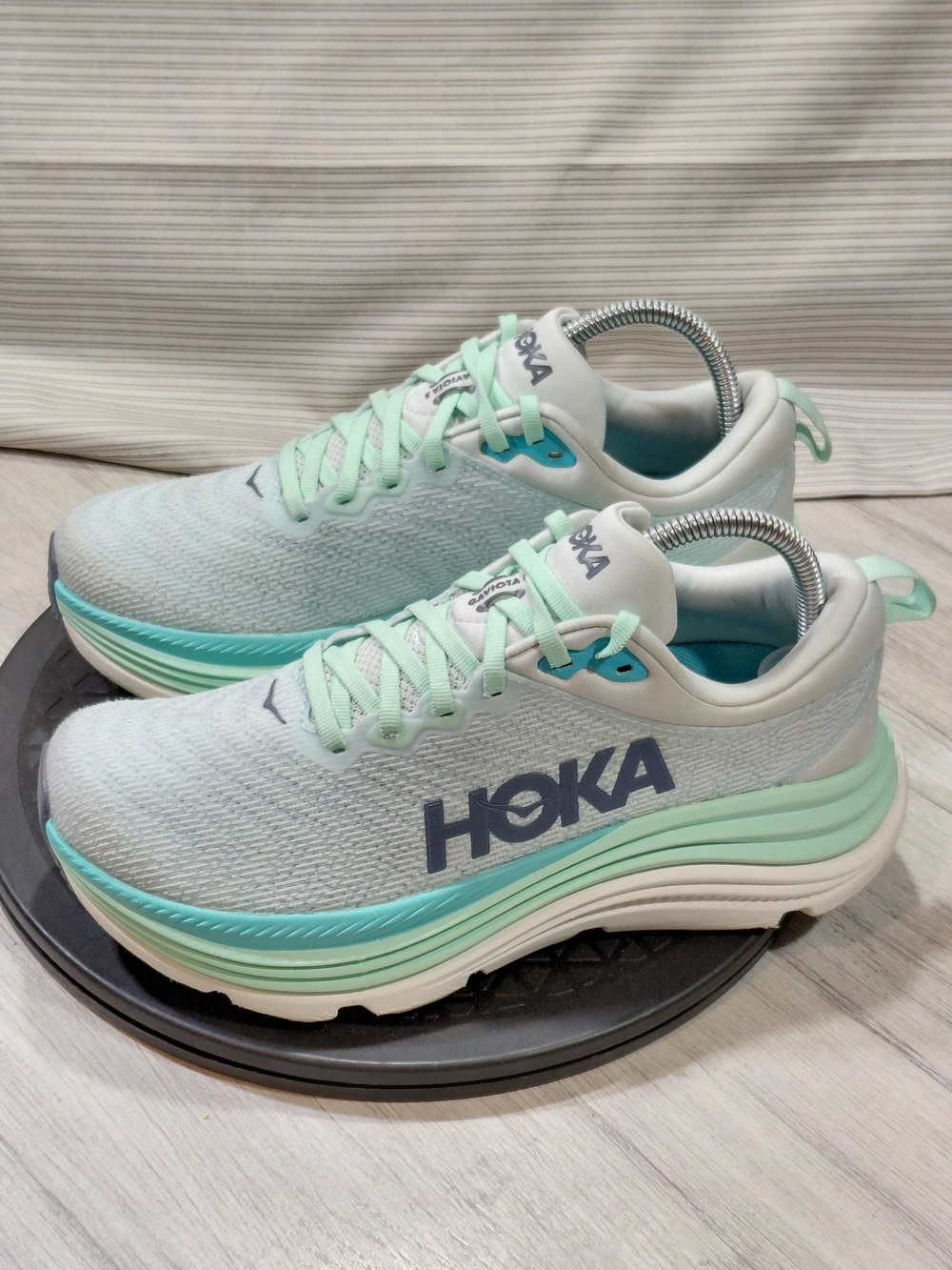 HOKA Women's Gaviota 5 Premium Running Shoes Snow Melt - Cielo Blue SIZE 8B